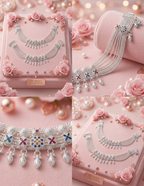 Celestia Premium Silver Plated Payal