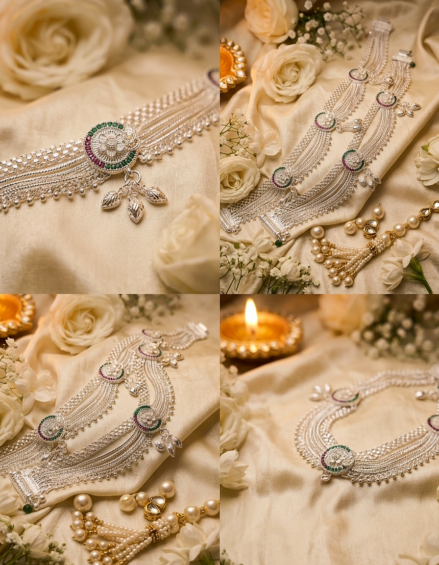 Premium Silver Plated Payal