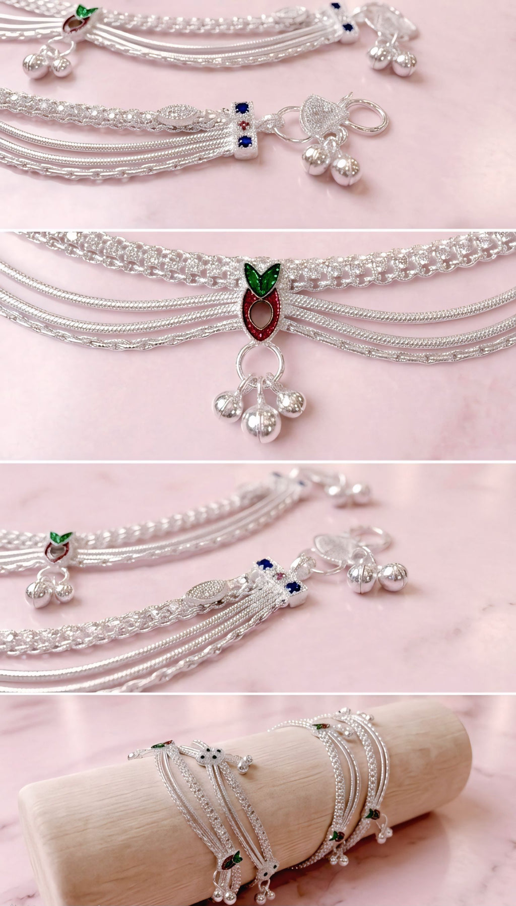 Premium Silver Plated Payal