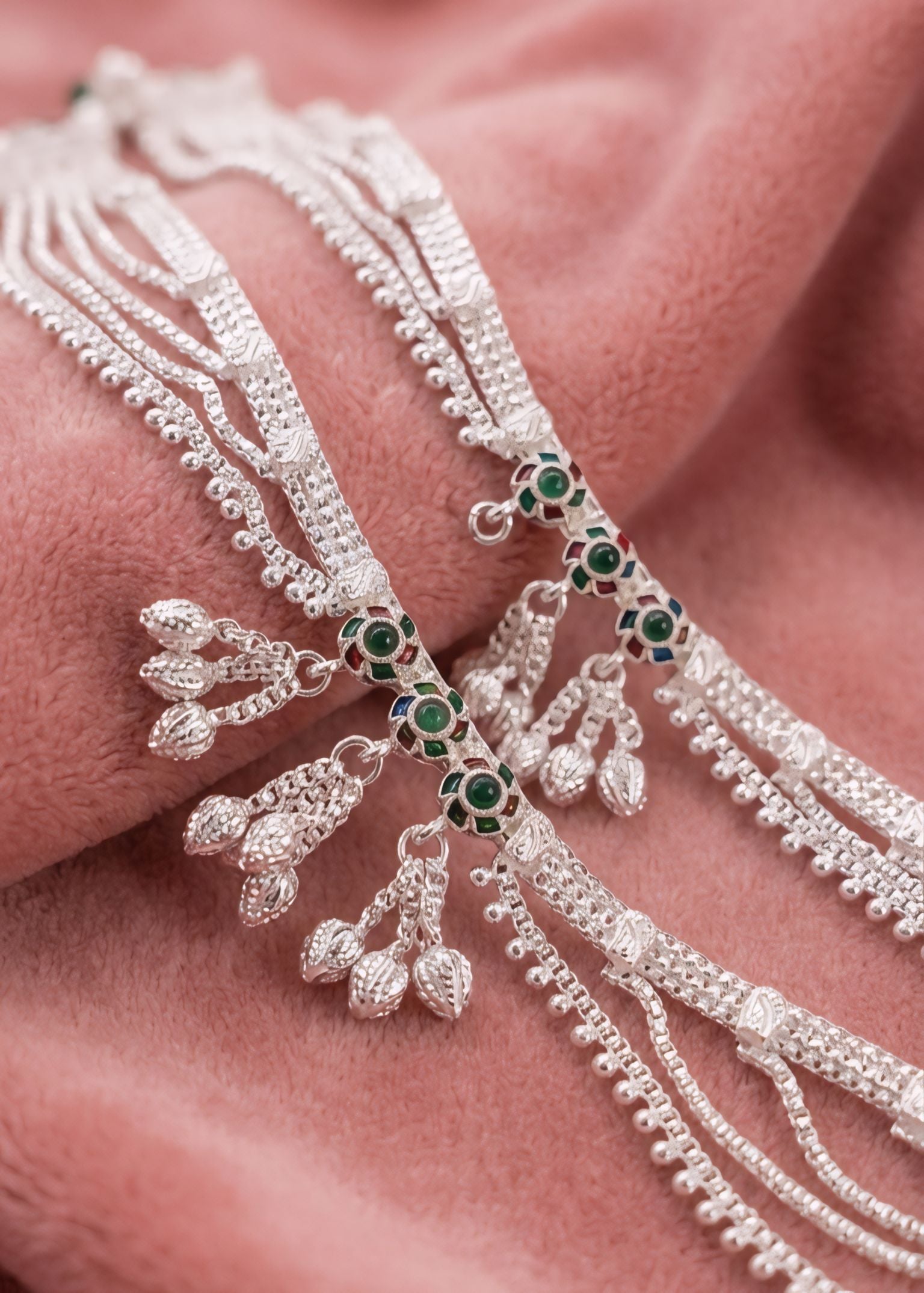 ✨ Royal Silver Grace — Premium Silver Plated Payal