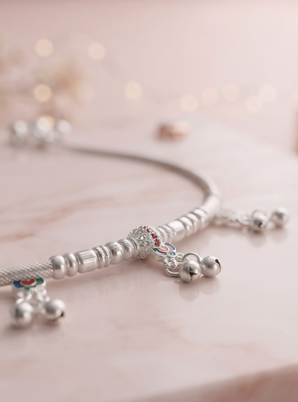 ✨ Silver Grace — Elegant Silver Plated Payal