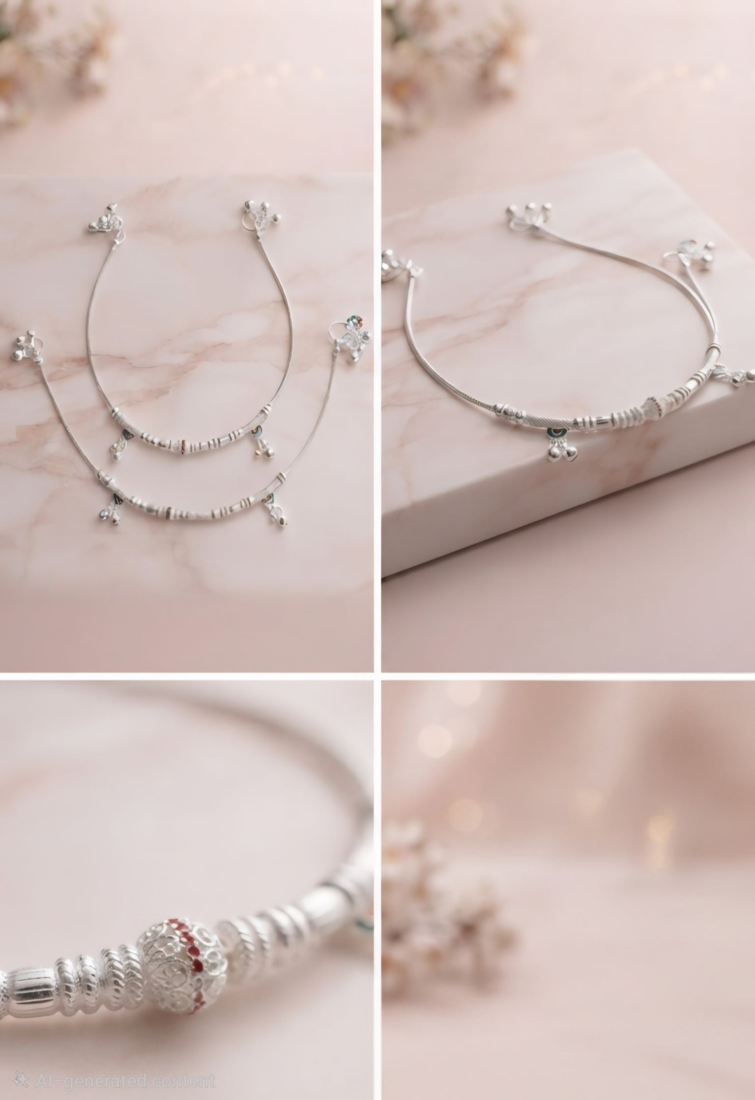 ✨ Silver Grace — Elegant Silver Plated Payal