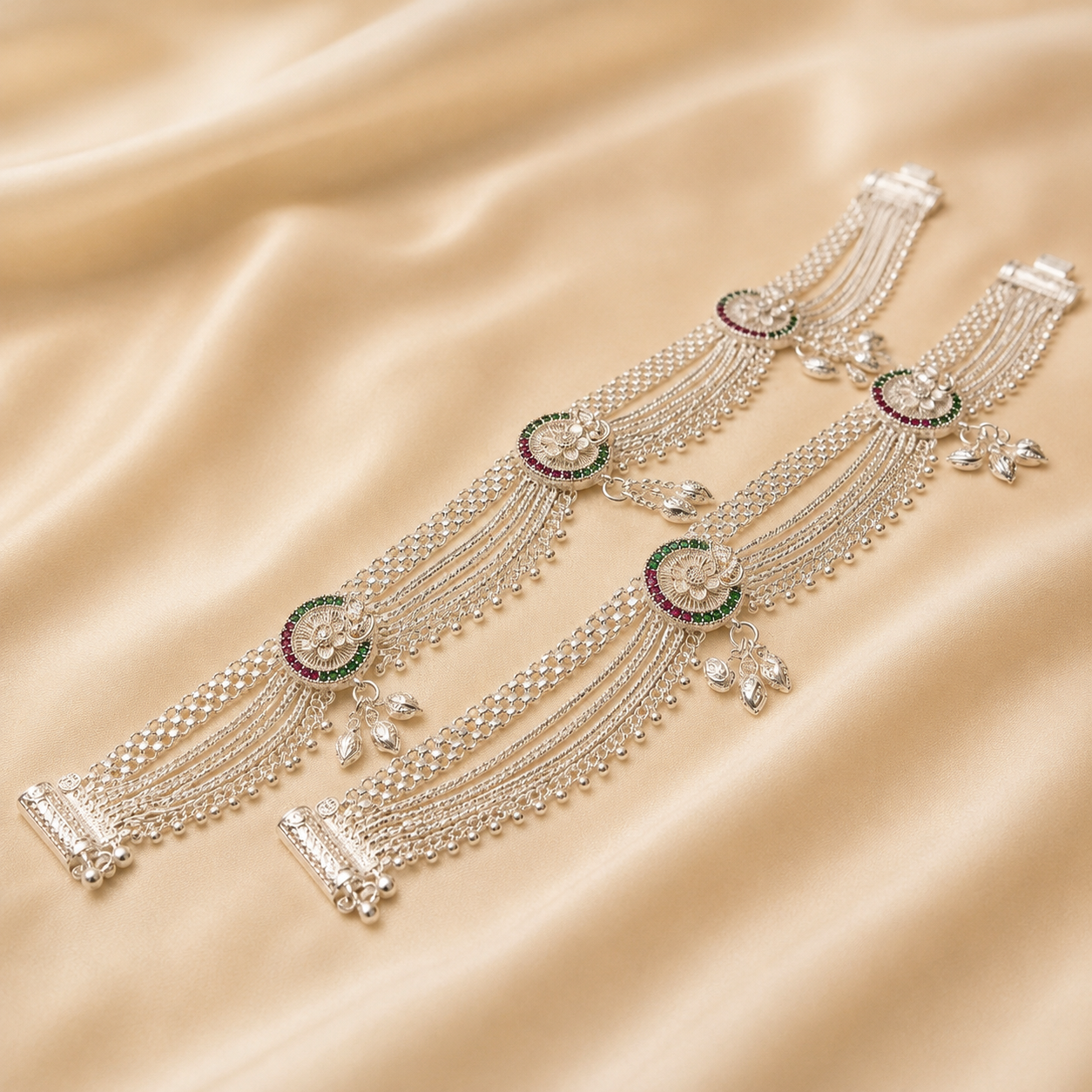 Premium Silver Plated Payal