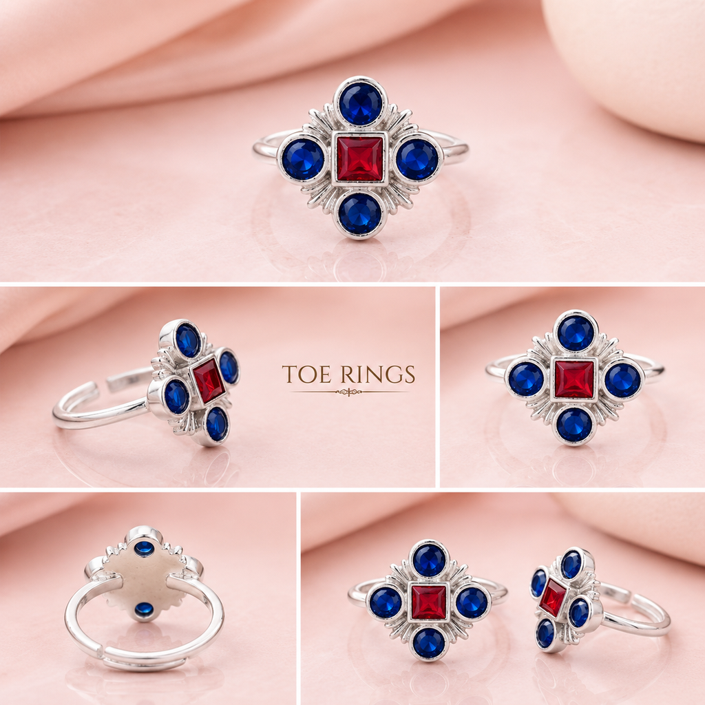 Elegant Silver Plated Toe Ring
