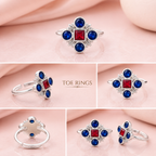 Elegant Silver Plated Toe Ring
