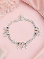 Premium Silver Finish Payal for Women
