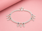 Premium Silver Finish Payal for Women