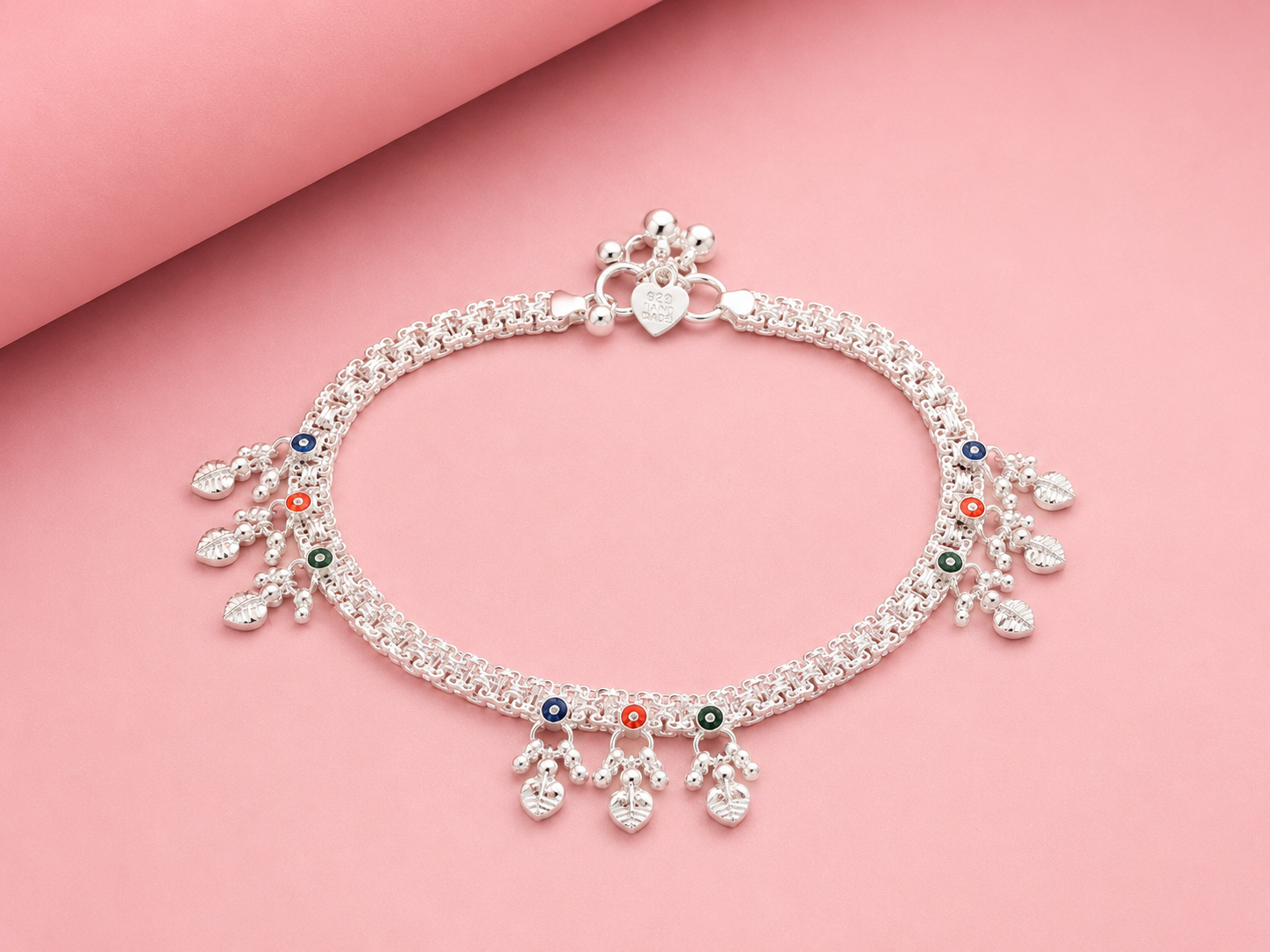 Premium Silver Finish Payal for Women