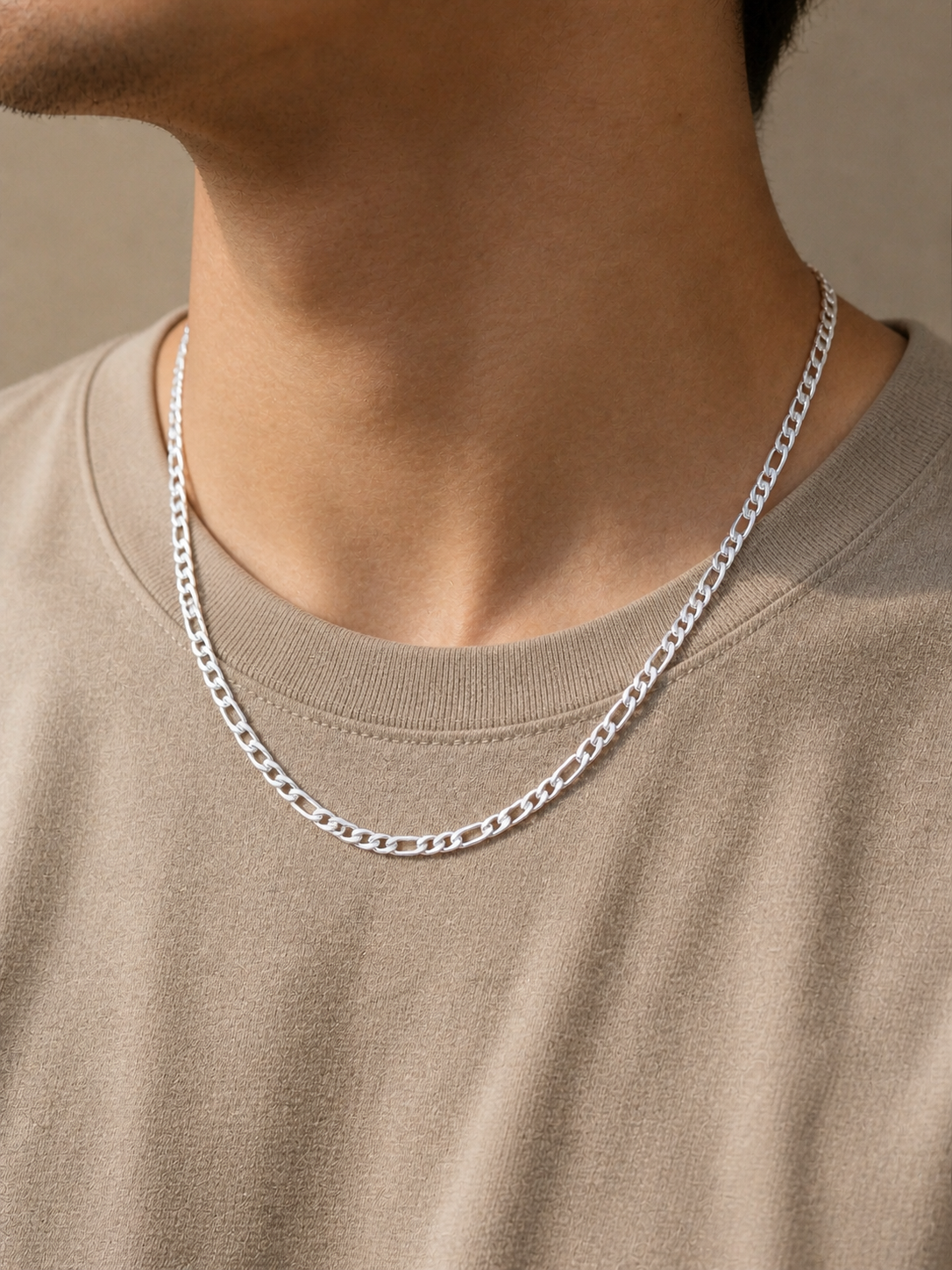 Premium Silver Plated Chain for Men