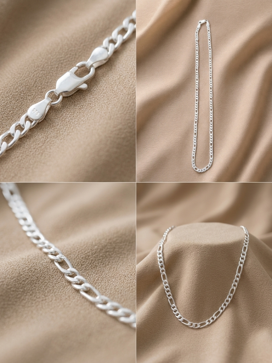 Premium Silver Plated Chain for Men