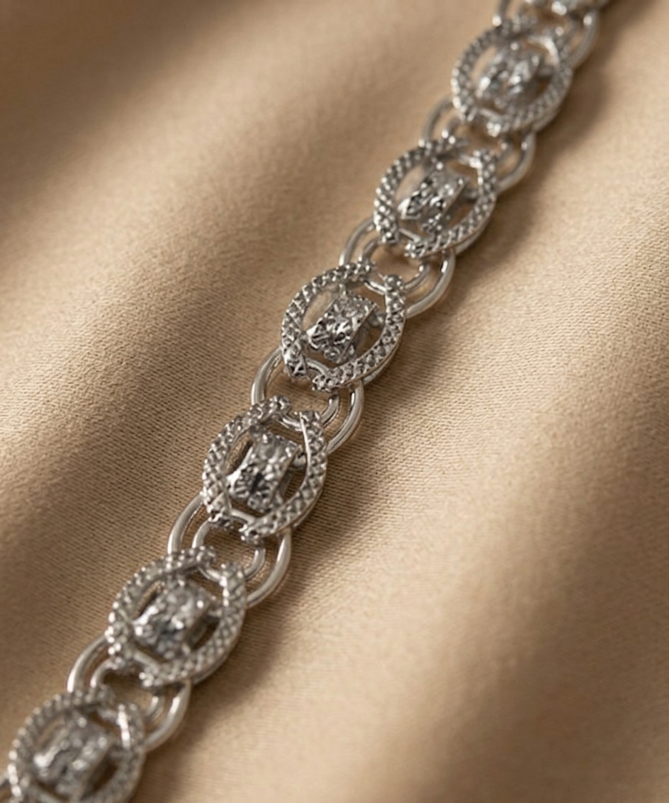 Premium Silver Plated Bracelet for Men