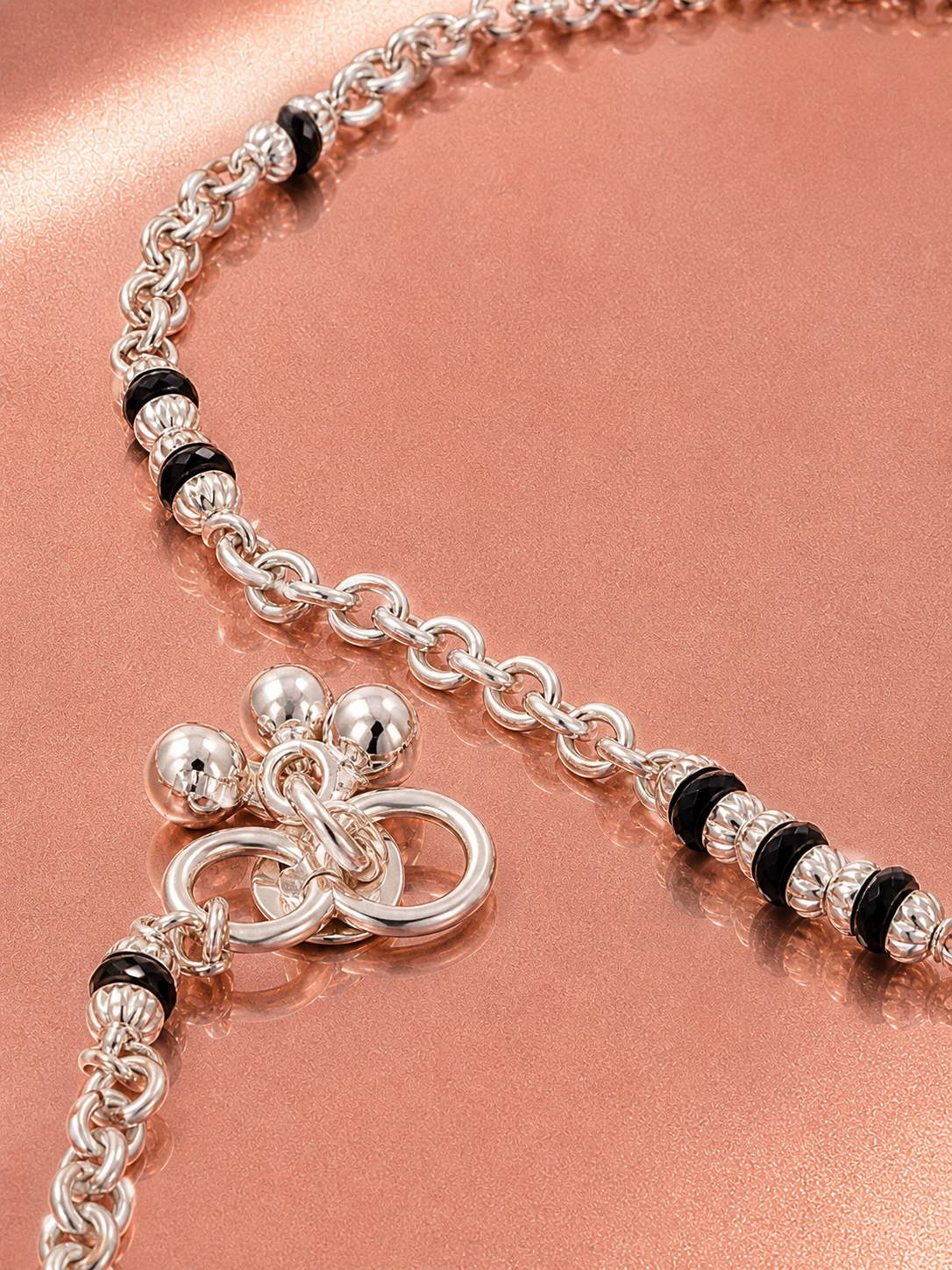 Elegant Silver Charm Payal
