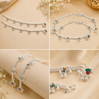Elegant Silver Plated Payal