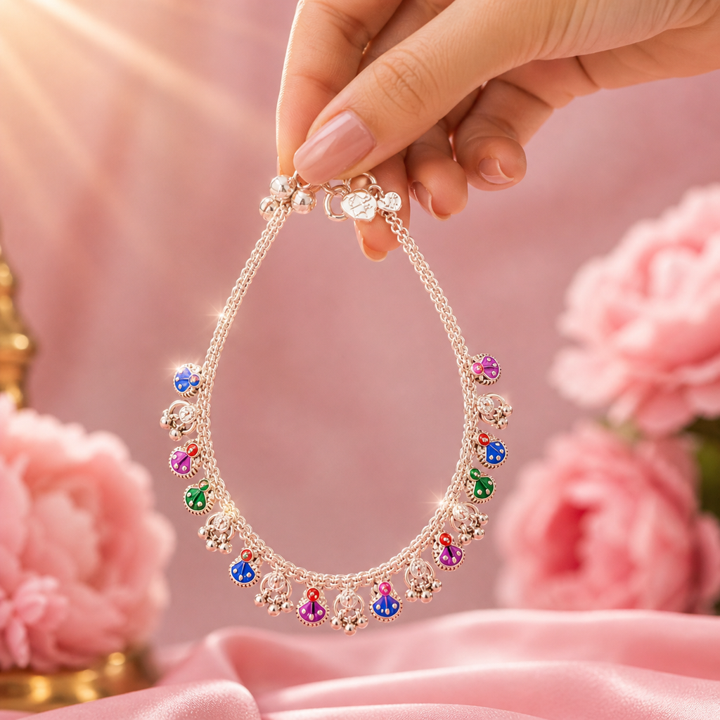 Silver Elegance Payal